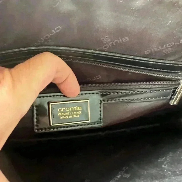 Vintage  Cromia Italian Satchel - Picture 6 of 10